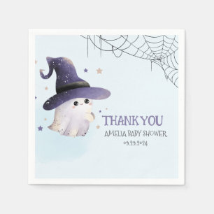 Little Boo Halloween-spökpojkens babydusch Pappersservett
