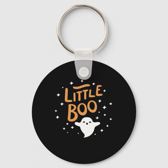 Little Boo, Happy halloween Vintage Classic Nyckelring (Framsida)