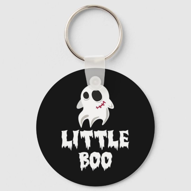 Little Boo In Halloween Cool Graphic Nyckelring (Framsida)