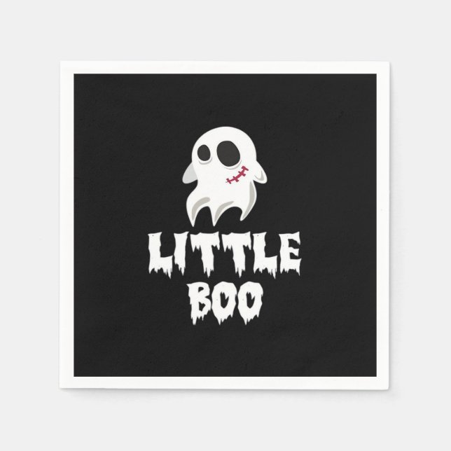 Little Boo In Halloween Cool Graphic Pappersservett (Framsidan)