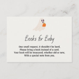Little Boo Is Almost Due Halloween Baby Shower Tilläggskort