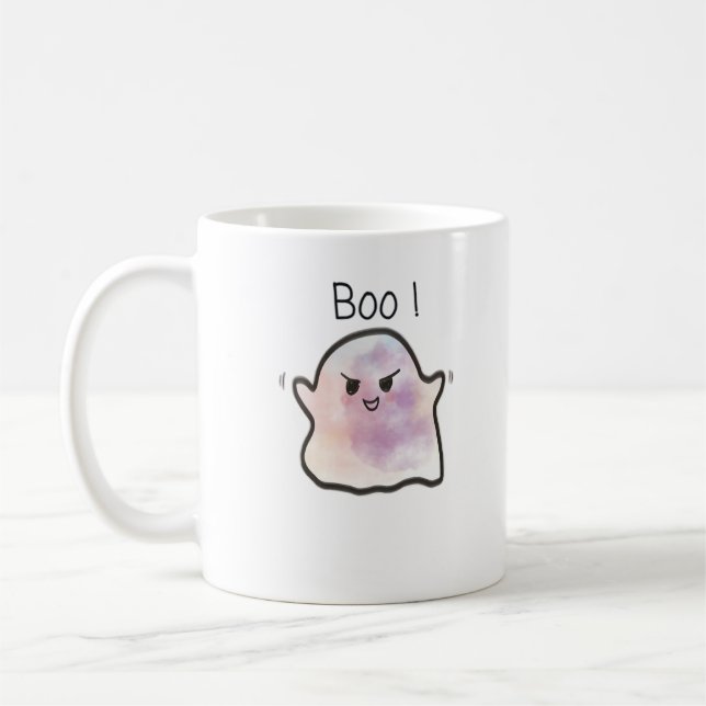 Little Boo is Cheeky Funny Meme Kaffemugg (Vänster)