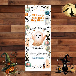 Little BOO is due Ghost Pumpkin Spooky Baby Shower