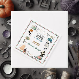 Little BOO is due Ghost Pumpkin Spooky Baby Shower Gåvor Etiketter