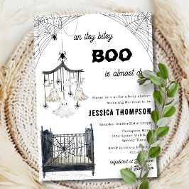 Little Boo Itsy Bitsy Spider Halloween Baby Shower Inbjudningar