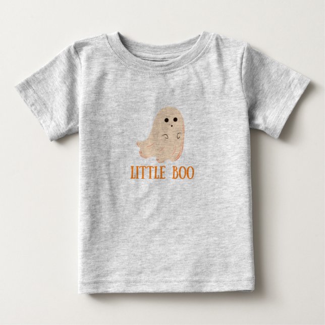 Little Boo Kids Halloween T Shirt (Framsida)