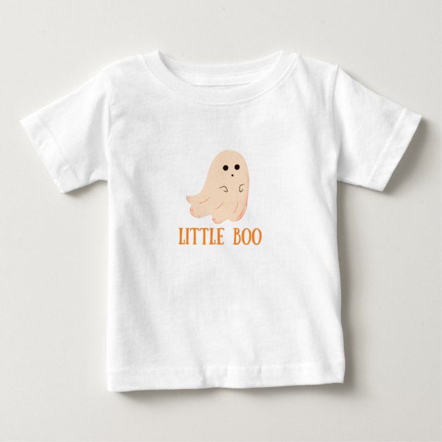 Little Boo Kids Halloween T Shirt (Framsida)