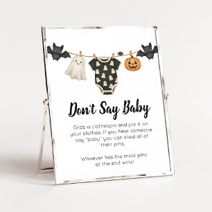 Little Boo Klädstreck Don't Say Baby Skylt