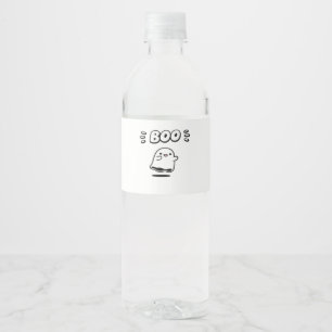 Little Boo Minimalistisk stil Vattenflaskor Etikett