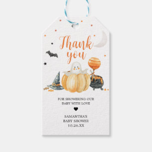 Little Boo Pumpkin Halloween-favorittaggar Presentetikett