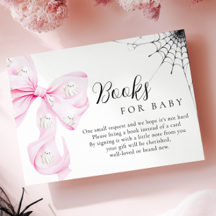 Little Boo ROSA Bow Baby Shower Bokar för Baby Tilläggskort
