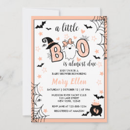 LITTLE BOO ROSA HALLOWEEN BABY SHOWER INBJUDNINGAR