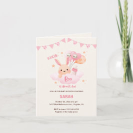 Little Boo Rosa Halloween Baby Shower-inbjudningar Inbjudan