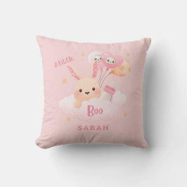 Little Boo Rosa Halloween Baby Shower Kudde