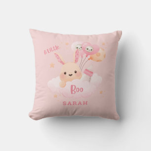 Little Boo Rosa Halloween Baby Shower Kudde