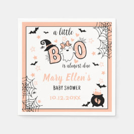 LITTLE BOO ROSA HALLOWEEN BABY SHOWER PAPPERSSERVETT