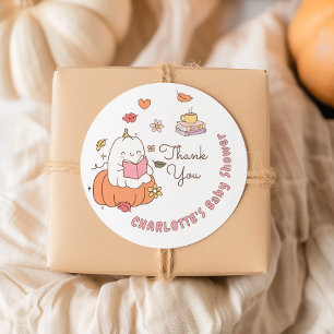 Little Boo Rosa Whimsical Böcker Baby Shower Runt Klistermärke