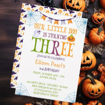 Little Boo Turning tre Halloween 3:e födelsedagen