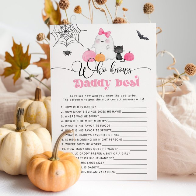 Little Boo Vem känner pappa bäst, babyduschspel (Skapare uppladdad)