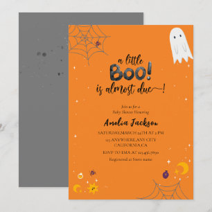 Little boo water pooky spökdusch Baby dusch Inbjudningar
