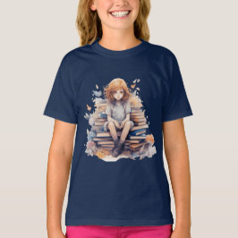 Little Bookworm Girl Back to school T Shirt