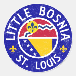 Little Bosnien St. Louis Runt Klistermärke