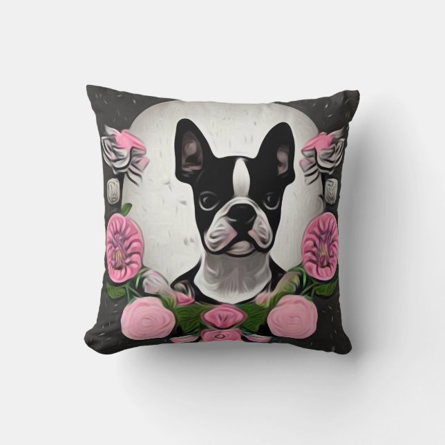 Little Boston Terrier Kudde (Framsida)