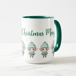 Little Bosy Elf Julafton Magic Customized Mugg
