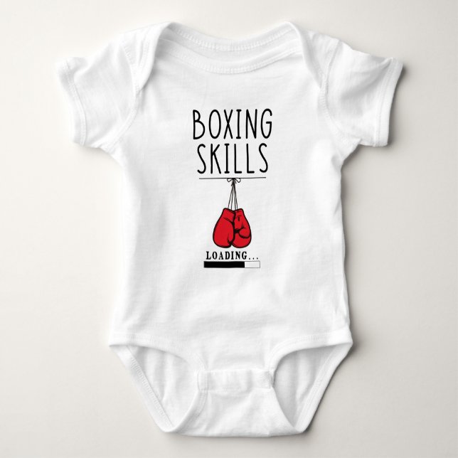 Little Boxer Baby - Boxningsfärdigheter - Slår T Shirt (Framsida)
