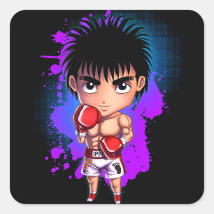 Little Boxer Fyrkantigt Klistermärke