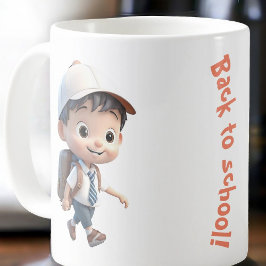 Little Boy back to school Kaffemugg