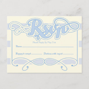Little Boy Blue Baby Shower OSA kort