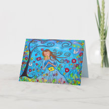 Little Boy Blue Mors dag Card