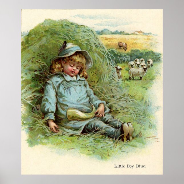 Little Boy Blue Nursery Rhyme Poster (Framsidan)