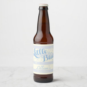 Little Boy Blue Shower Vin-etikett Ölflaska Etikett