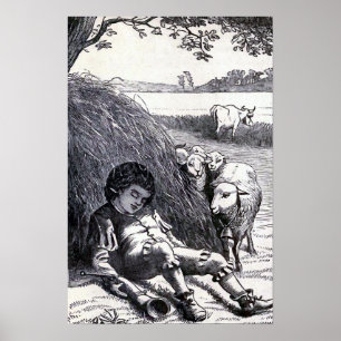 "Little Boy Blue" Vintageillustration Poster