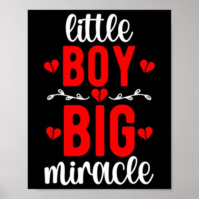Little Boy Chd Warrior Congenital Heart Disease Poster (Framsidan)
