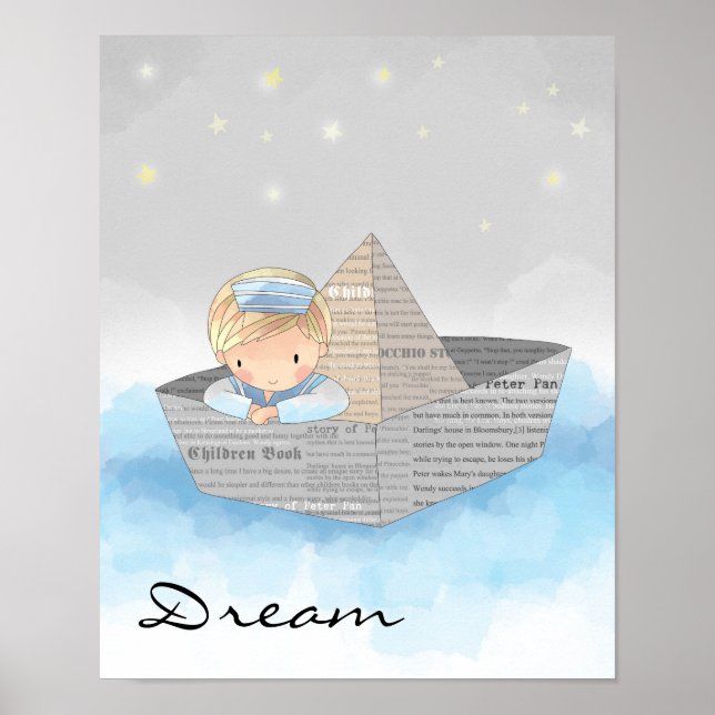 Little Boy Dreaming Poster (Framsidan)