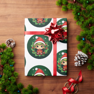 Little Boy Elf Julafton Magic Presentpapper
