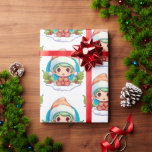 Little Boy Elf Julafton Magic Presentpapper<br><div class="desc">Möt vår lilla pojke Elf, där finhet möter jul! Denna vackra pojke-halsen i klassisk röd och grönt. Med stort, ljust ögon och en fluffig charm är han kapad bland snöflingor och twinkling ljus, och donerar en mini-julhatt och en snusande scarf. Den här lilla tjuven ger dina helgdagar en giffel och...</div>