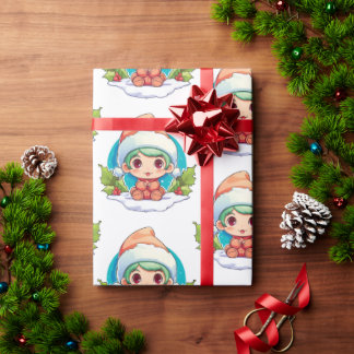Little Boy Elf Julafton Magic Presentpapper