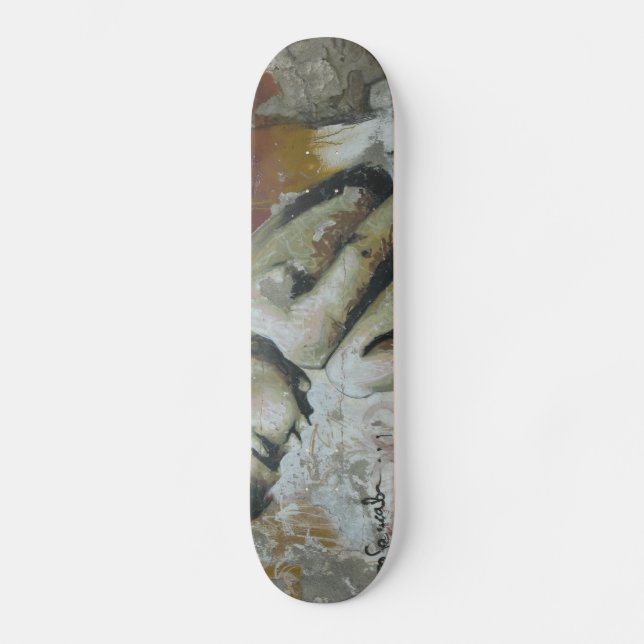 Little Boy Graffiti Old School Skateboard Bräda 18 Cm (Framsida)