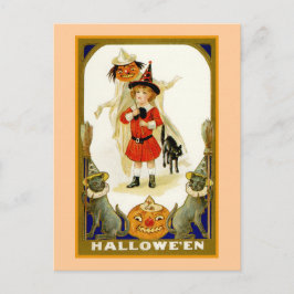 Little Boy Halloween Vykort