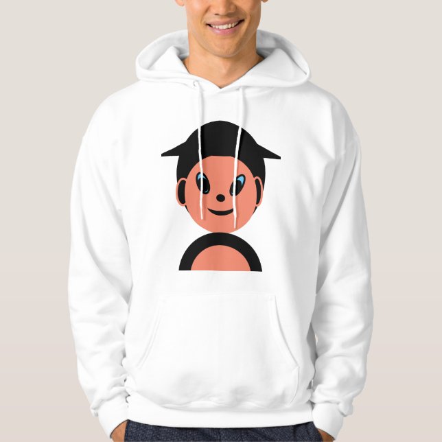 Little Boy med hat Hoodie (Framsida)