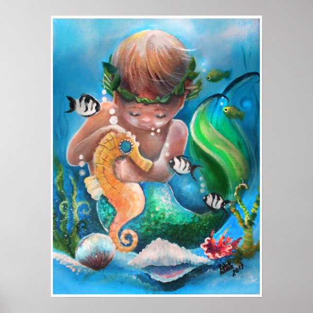 Little Boy Merm och hans sjöhäst Poster (Framsidan)