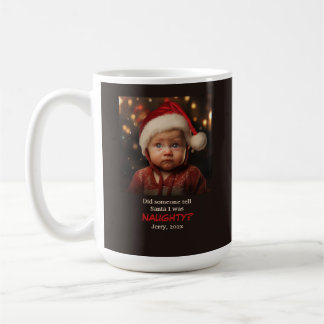 Little Boy Naughty List - julfoto Kaffemugg