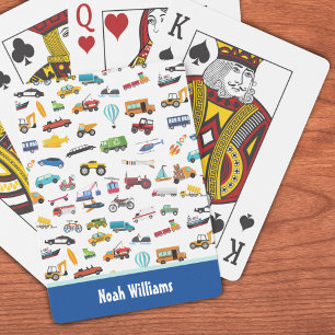 Little Boy Sak som flyttar Fordon Cars Kid Casinokort