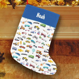 Little Boy Sak som flyttar Fordon Cars Kid Liten Julstrumpa