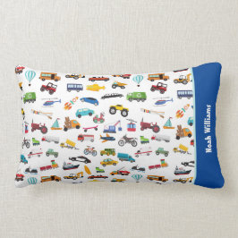 Little Boy Sak som flyttar Fordon Cars Kid Lumbarkudde