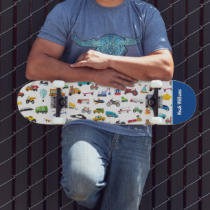 Little Boy Sak som flyttar Fordon Cars Kid Namn Mini Skateboard Bräda 18,5 Cm